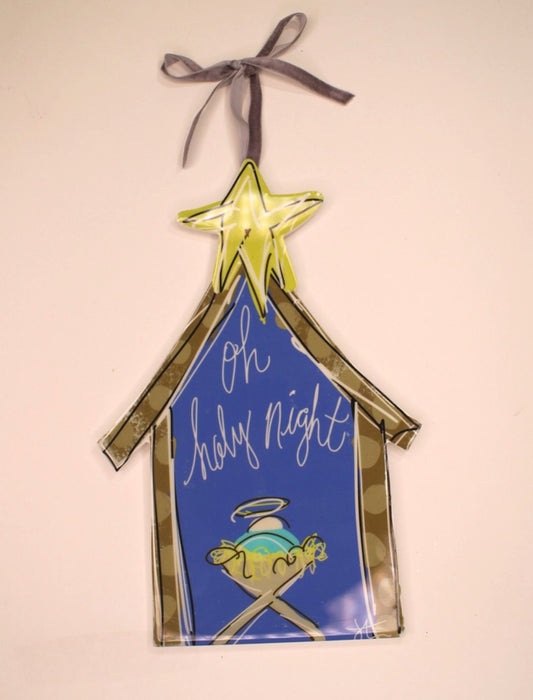 3x3.5" Oh Holy Night Acrylic Ornament