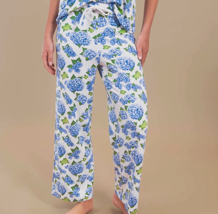 Blu Hydrangea Pajama Pants