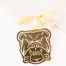 Bulldog Face Ornament