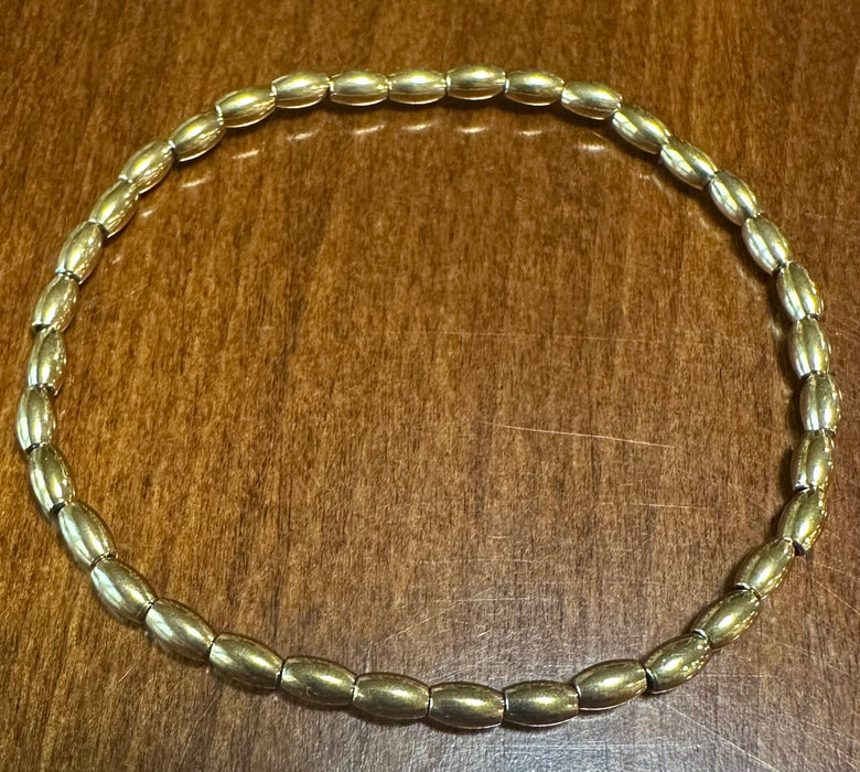 High Quality Gold Bead Bracelets.  Multiple Styles & Patterns.  Perfect for Stacking.