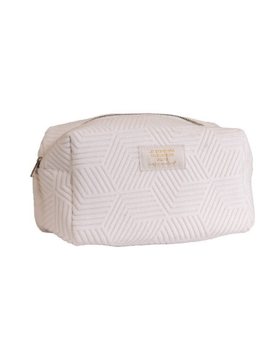 Cosmo Makeup Bag by Simply Southern. Ivory only