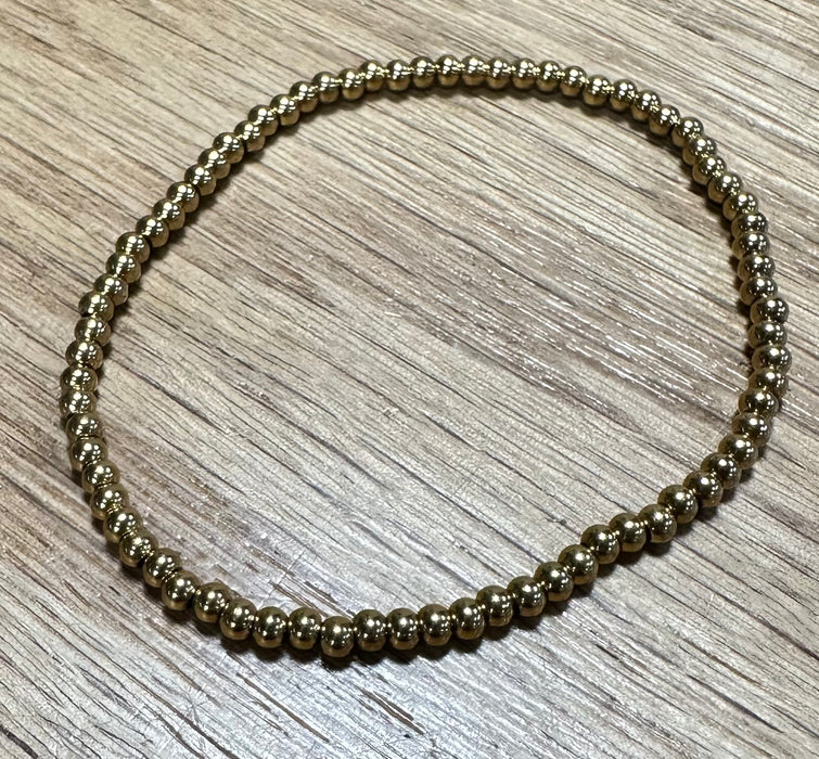 High Quality Gold Bead Bracelets. Multiple Styles & Patterns. Perfect for Stacking.