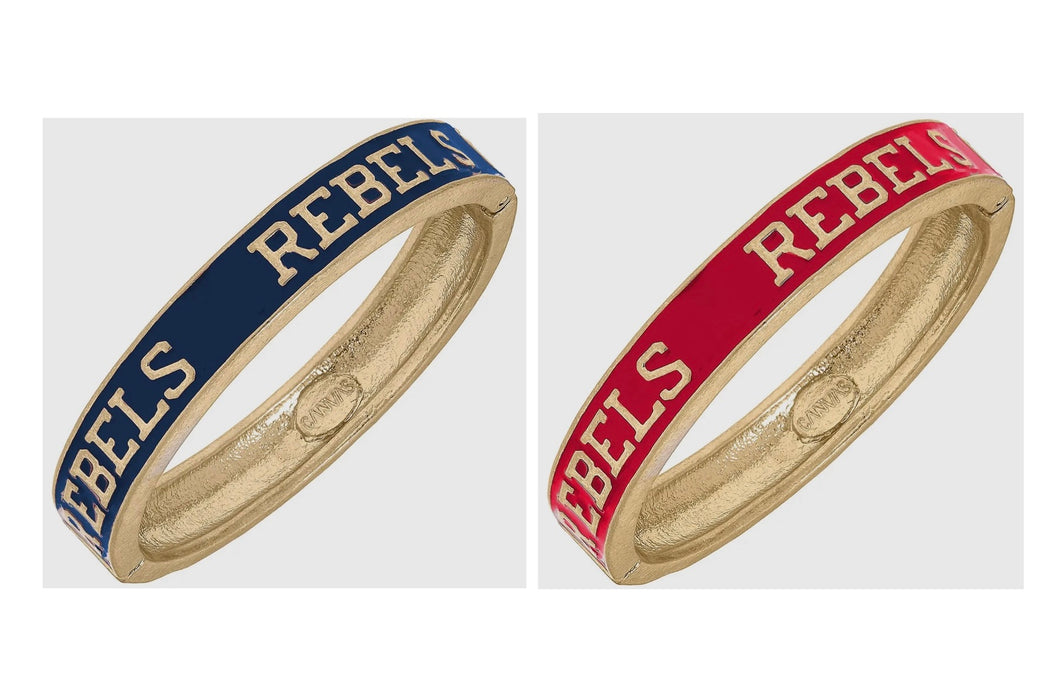 Ole Miss Rebels Enamel Hinge Bangle - 2 Colors!