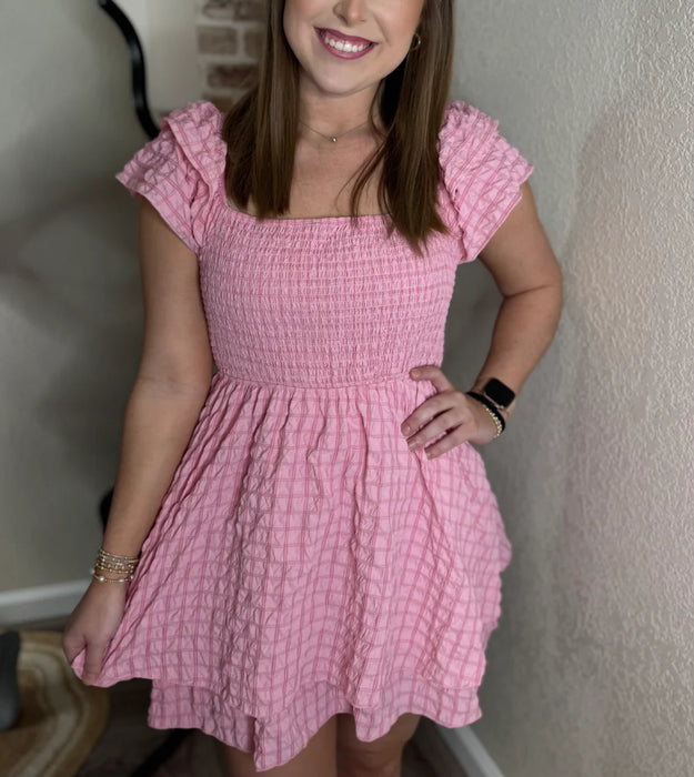 Lovely in Gingham Dress by Simply Southern. L, XL & 2XL