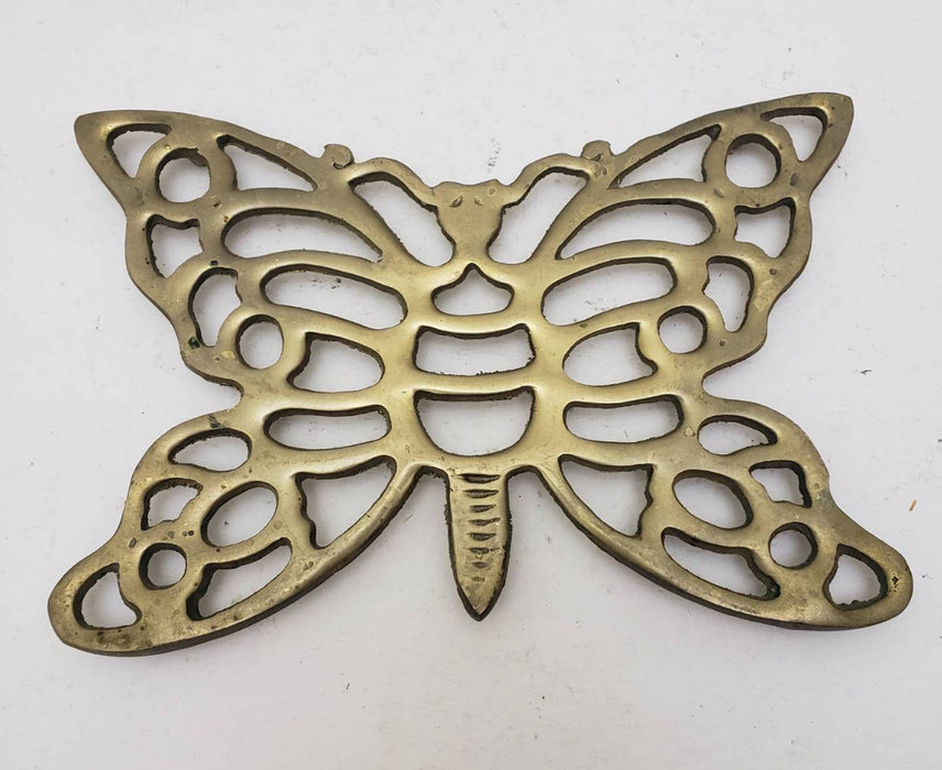 Vintage Brass Butterfly Trivet
