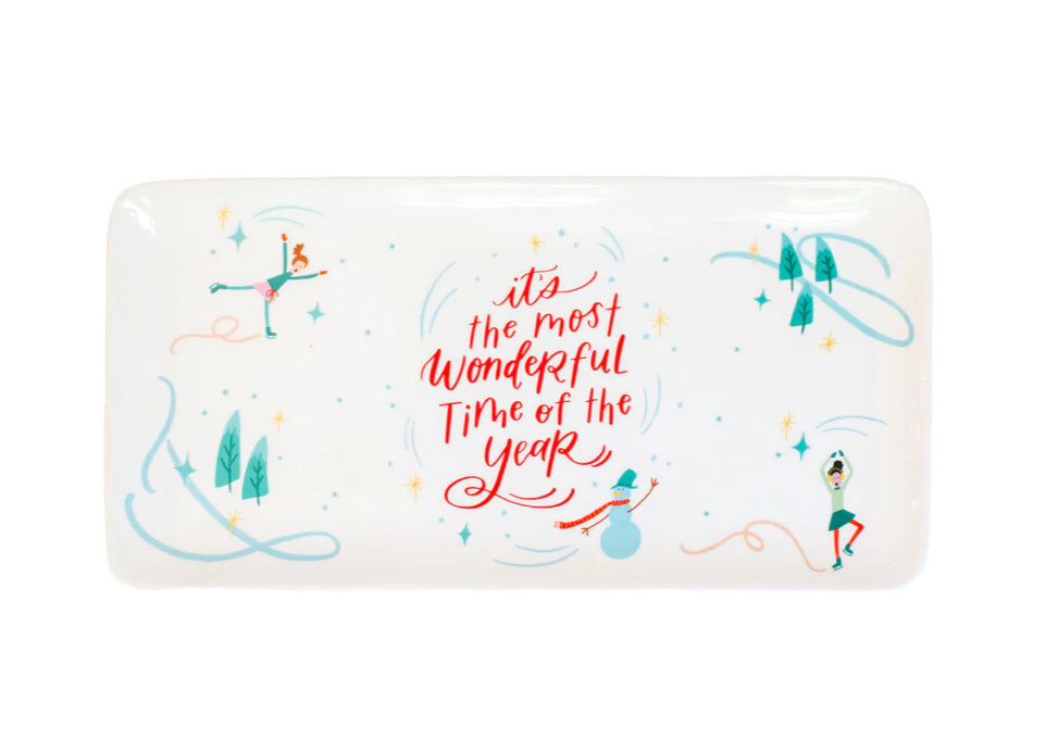 Most Wonderful Time of the Year Platter by Mary Square