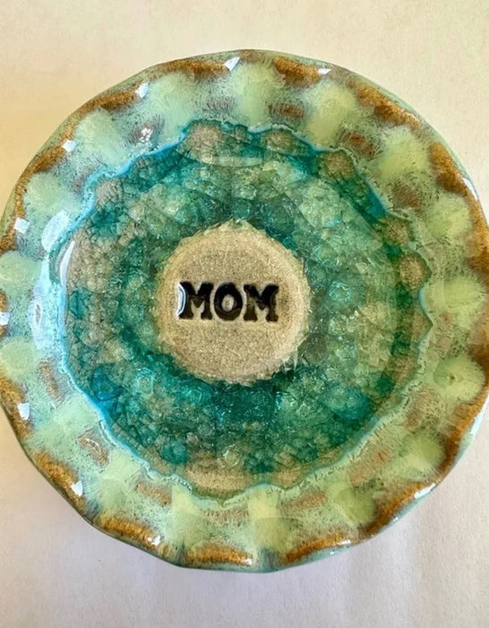 Pottery Trinket Dish with Mom