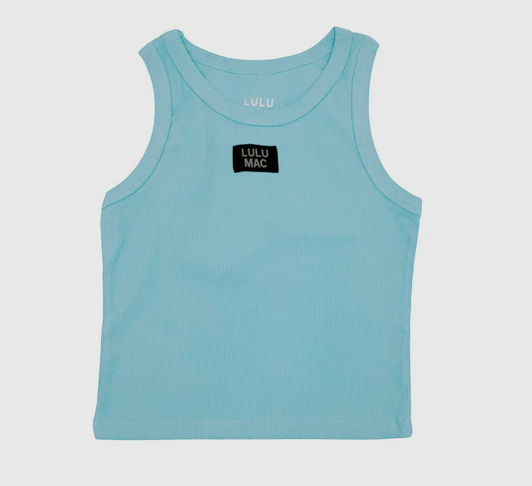 Turquoise Lulu Mac Logo Tank