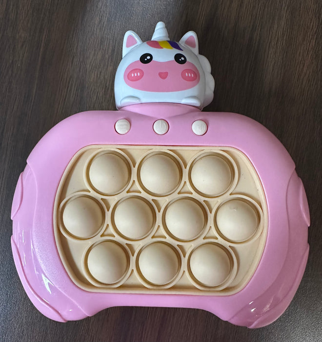 TikTok Viral Quick Push Pop It Console Hand Held Game. Interactive Educational Sensory Fidget Toy for ALL AGES! (Takes 3 AAA Batteries)