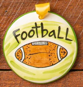 Football Ornament. Can be personalized with names, dates & more!