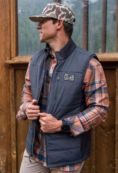 Burlebo Gun Metal Grey Puffer Vest