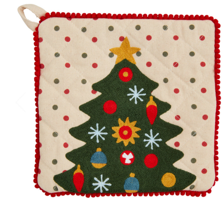 Christmas Potholders by Mudpie- 2 Styles!