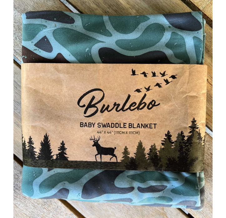 Burlebo Retro Duck Camo Baby Swaddle