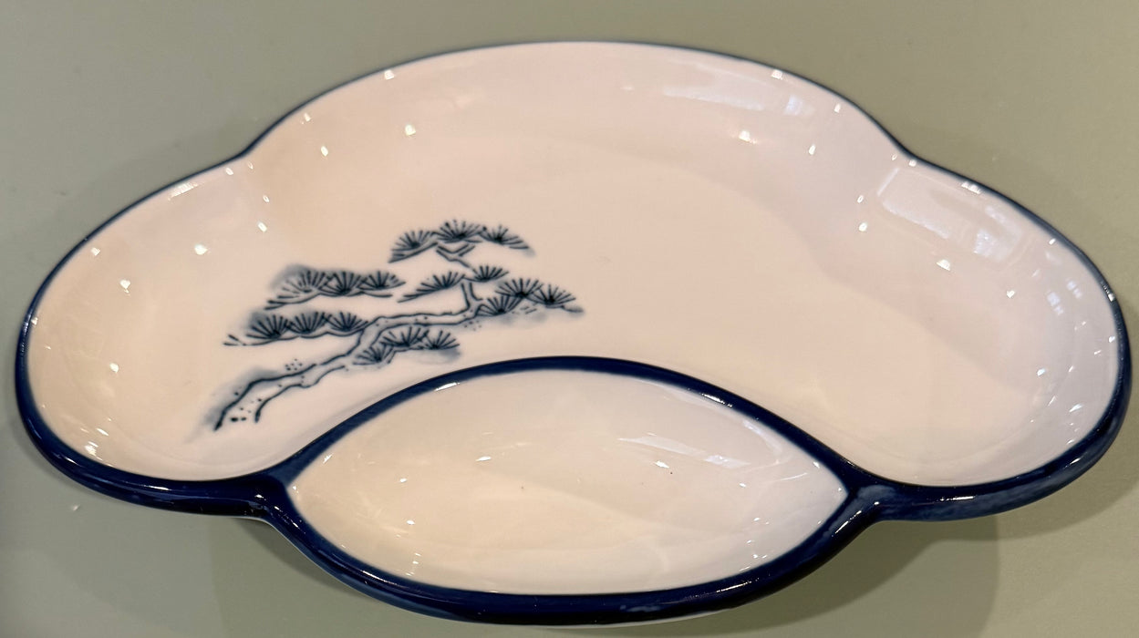 Vintage Blue & White Sushi Dish / Trinket Tray