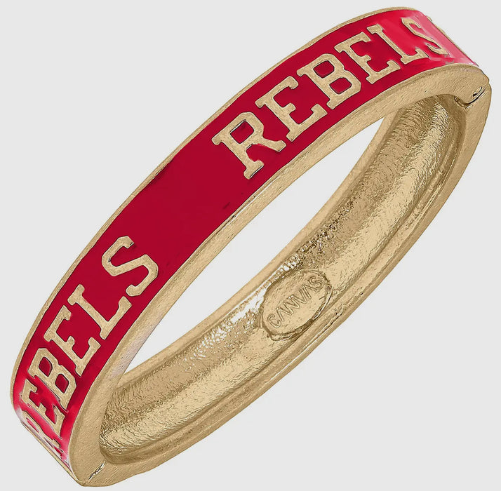 Ole Miss Rebels Enamel Hinge Bangle - 2 Colors!