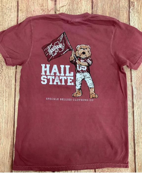 MSU Bully with Hail State Flag Tee