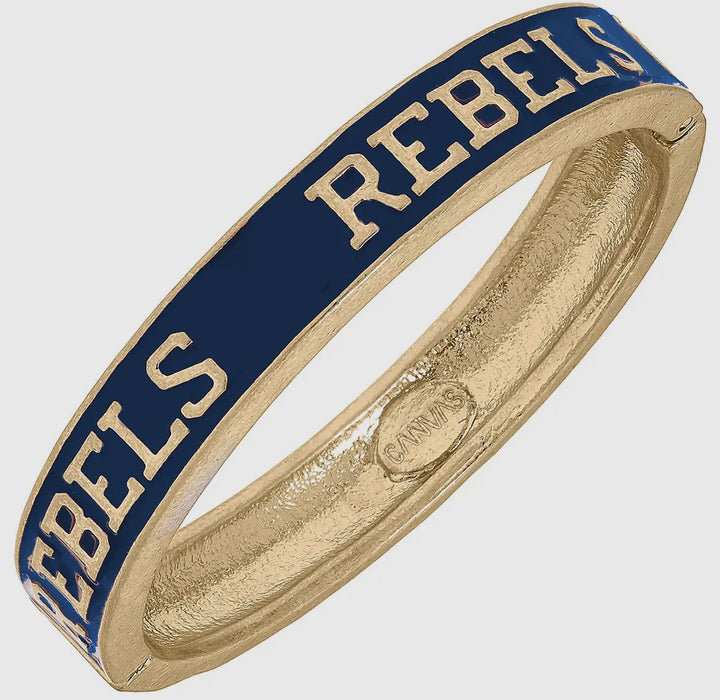 Ole Miss Rebels Enamel Hinge Bangle - 2 Colors!