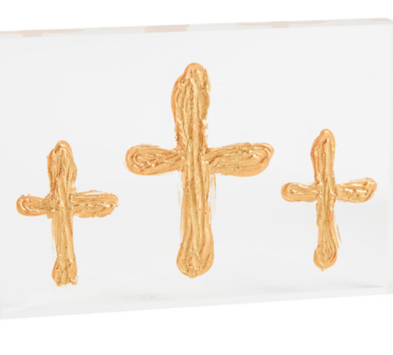 Triple Cross Plaque