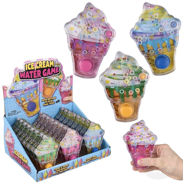 Ice Cream Water Game - 3 Colors! Can you get the rings in the slots?