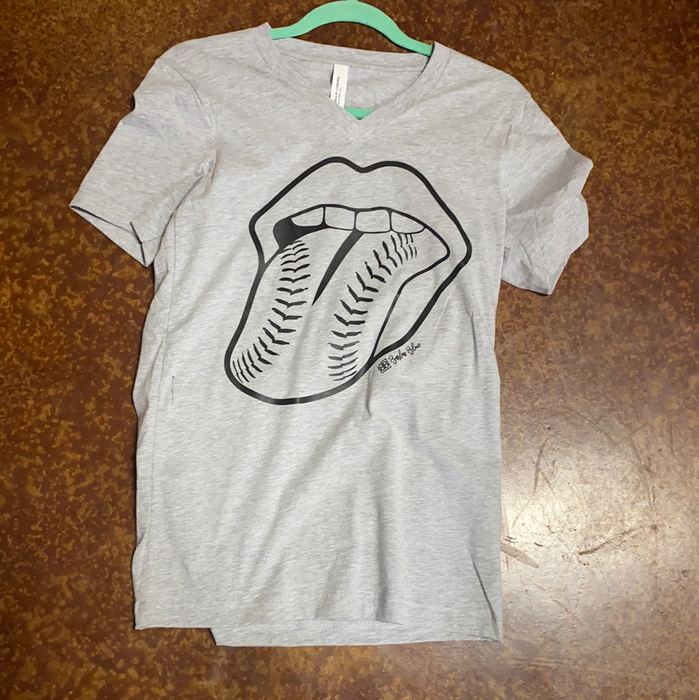 Stones Mouth Baseball/Softball Tee. $10 Bella Canvas Crew Neck Tee ($14 for V Neck)