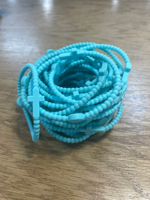 Silicone Cross Bracelets- Adult Sizes
