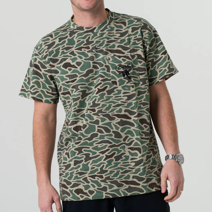 Burlebo Retro Duck Camo Pocket Tee
