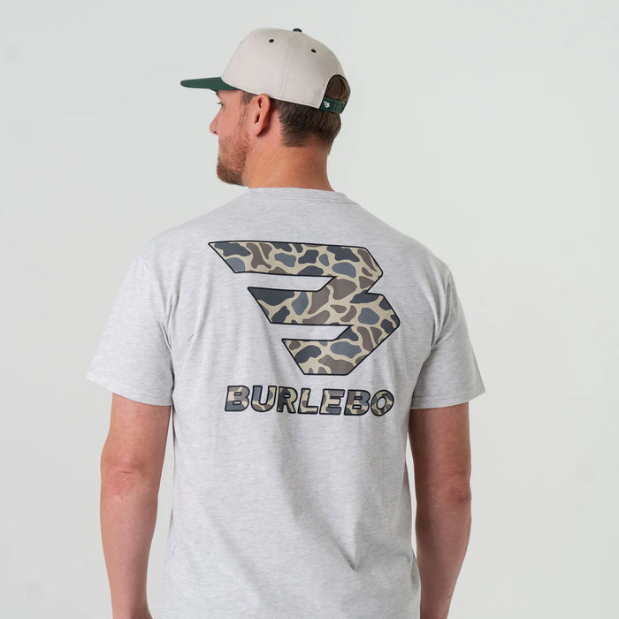 Burlebo Flying B Deer Camo Logo Men’s Tee