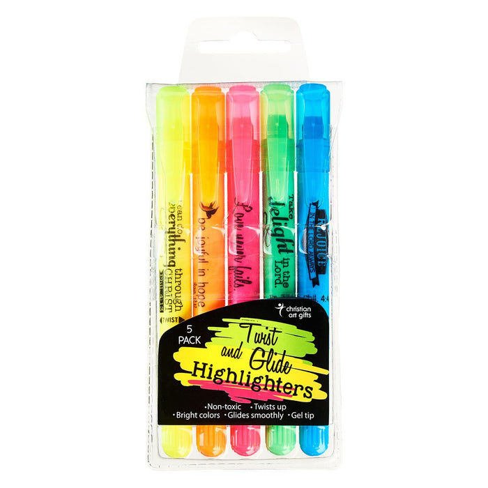 Twist and Glide 5pc Gel Highlighters