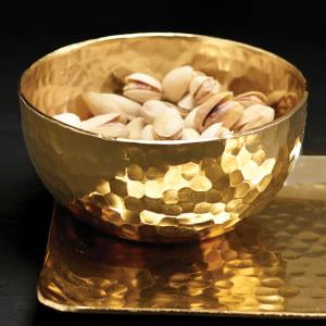 Gold Hammered Bowl. Food Safe or Decorative
