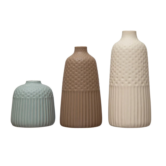Stoneware Vases - 3 Colors!