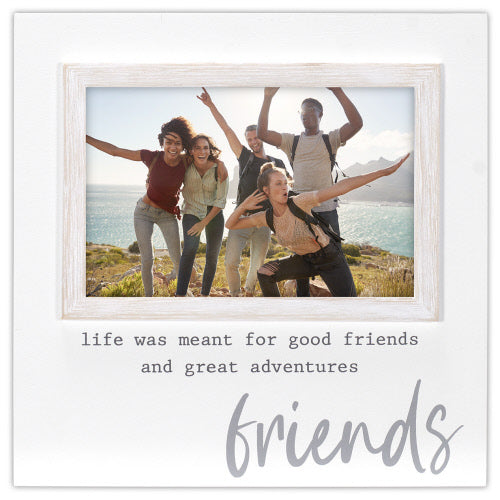 Good Friends + Great Adventures (4x6) Picture Frame