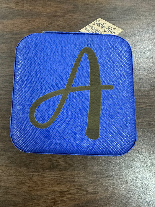Personalized Small Zip Up Jewelry Box.  Available in Smooth Finish & Velvet.  *Personalization Included!