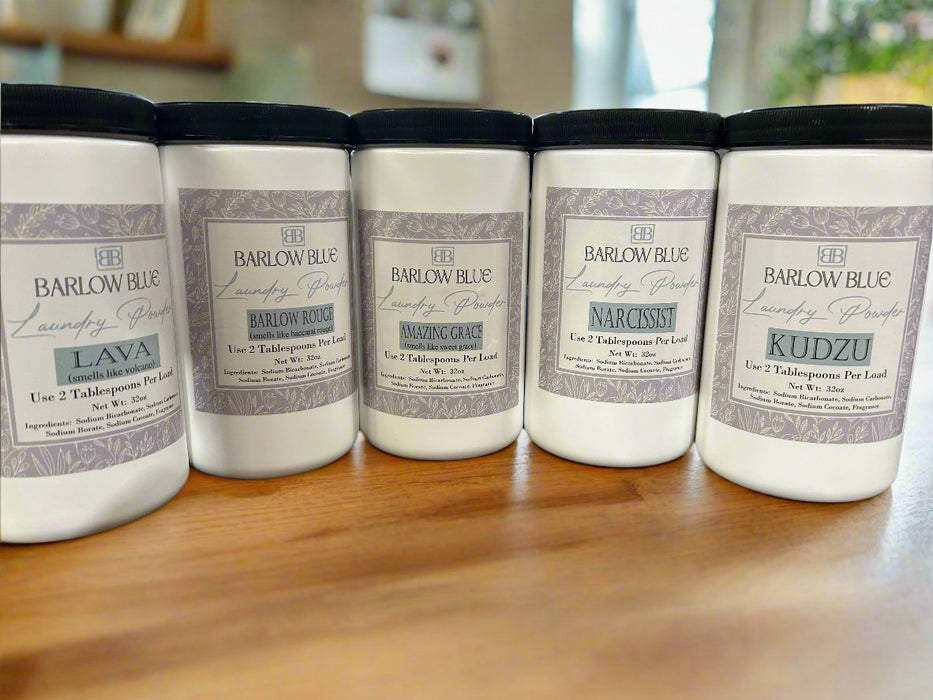 Barlow Blue Laundry Powder Detergent - 5 Scents, 2 sizes!