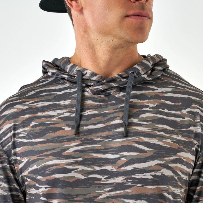 Burlebo Tiger Stripe Camo Performance Hoodie
