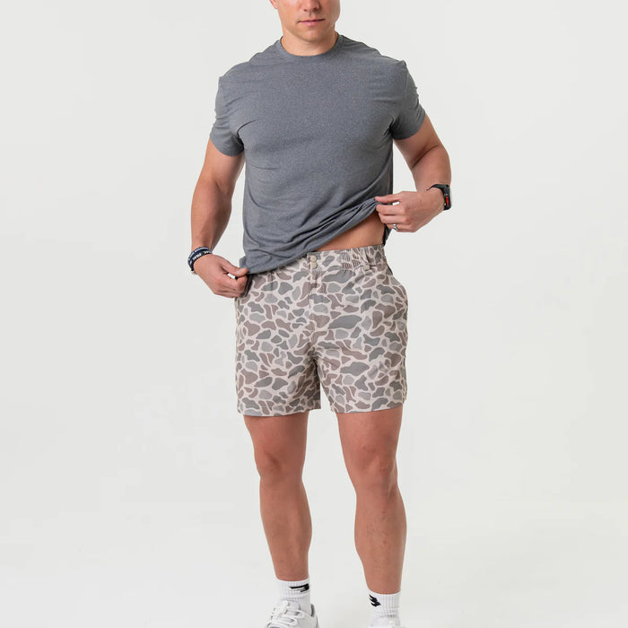 Men's Burlebo Classic Deer Camo Everyday Shorts with Grey Pockets - Available in Different Inseam Sizes!