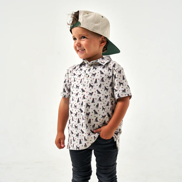 TODDLER/YOUTH Burlebo Ducks & Dogs Performance Polo