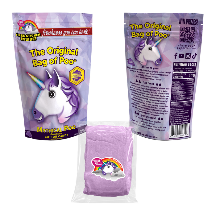 Unicorn Cotton Candy "Poo"