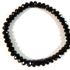 Rondelle Glass Bead Bracelets with Large Beads