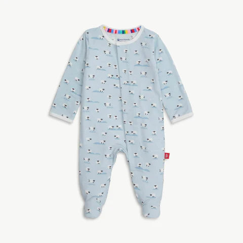 Blue Sheep Modal Magnetic Parent Favorite Footie- Available in 5 sizes!