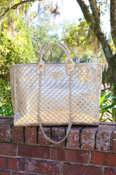 Melissa Tote Bag: Champagne Pop Purse by Caroline Hill