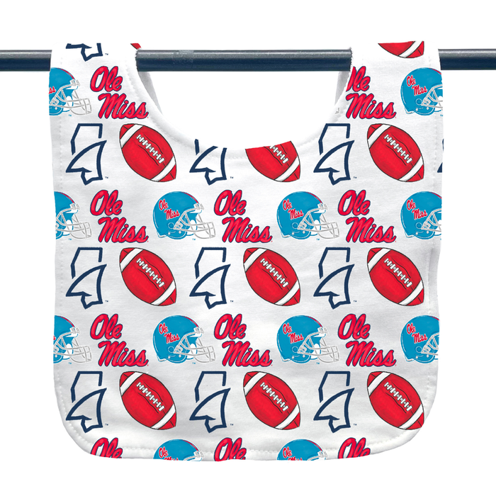 Mississippi University Ole Miss Landshark Baby Bib