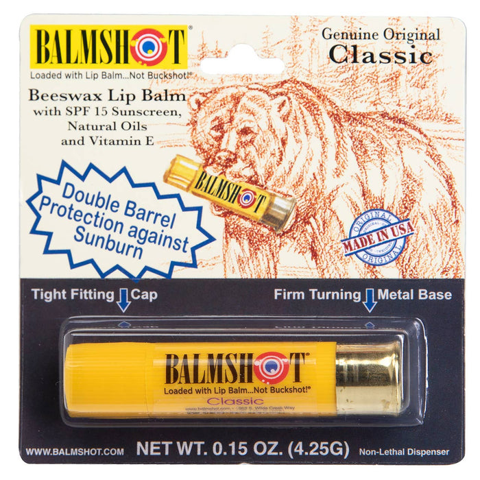 Classic Beeswax Lip Balm in a Bullet
