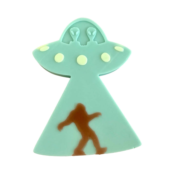 Large 3D Alien with Bigfoot Bar of Soap: Sci Fi theme: Mahogany and Teakwood