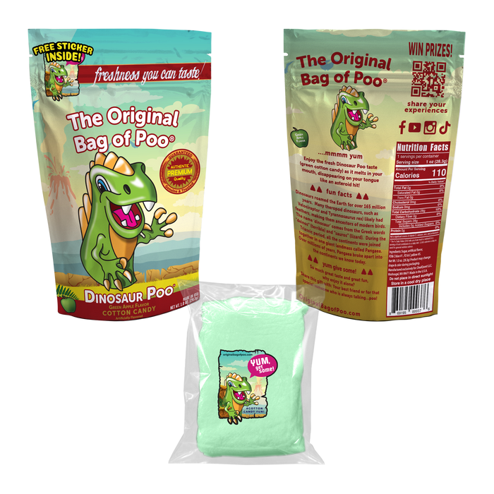 Dinosaur Cotton Candy "Poo"