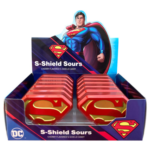 Superman S-Shield Tin Sours Candy