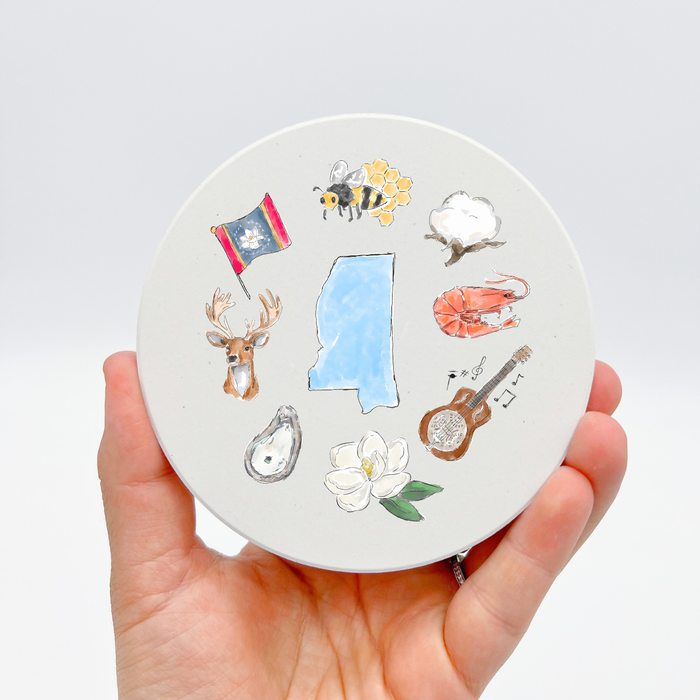 Mississippi Icons Coaster