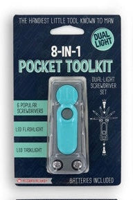 8-in-1 Pocket Tool Kit - 4 Colors!