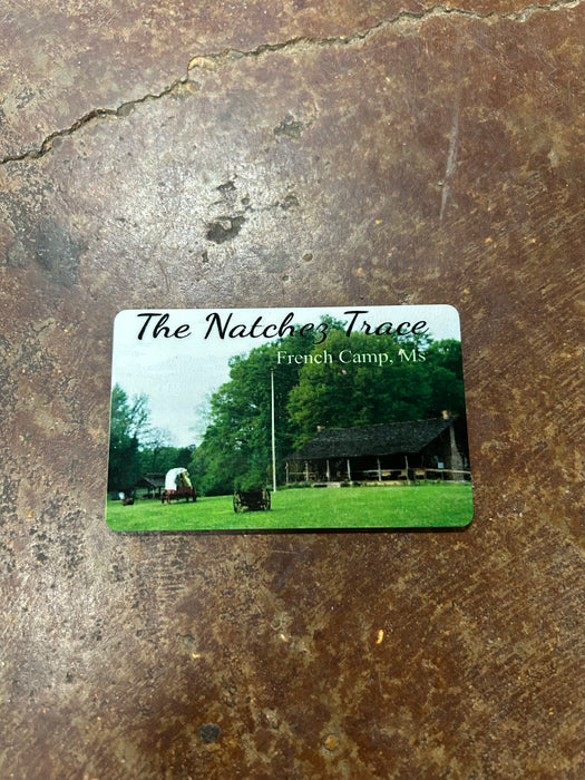 Rectangle Natchez Trace Parkway + French Camp Magnets