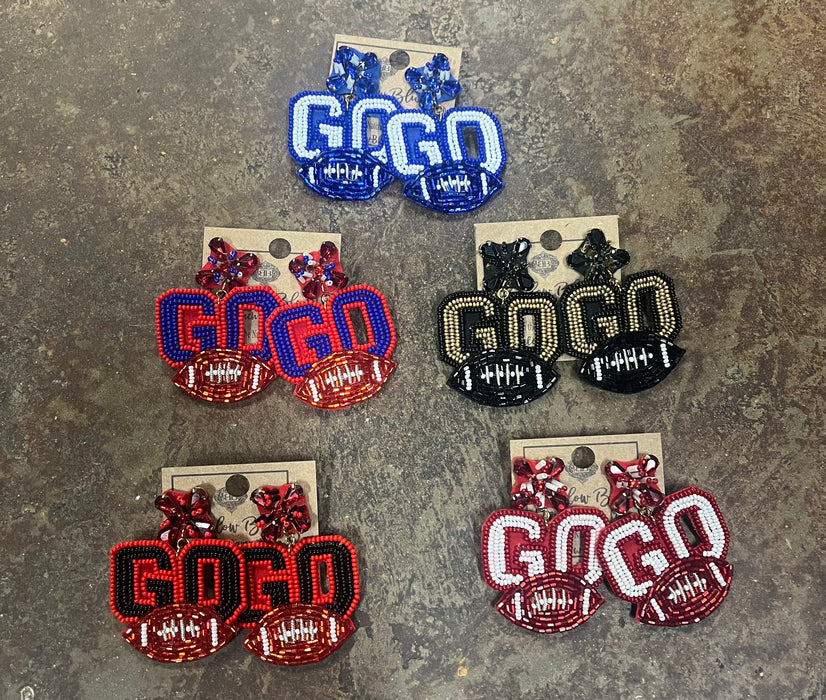 GO Beaded Earrings - 5 Colors!