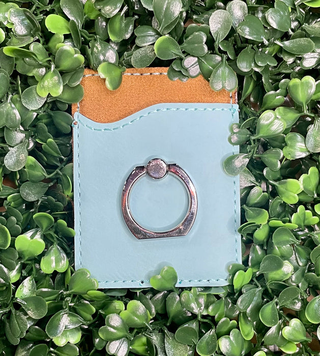 Personalized Leather Phone Pockets / Card Holders. Can be customized any way you want.